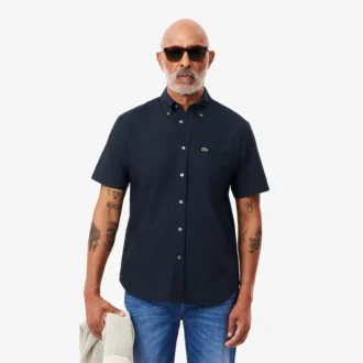 Erkek Regular Fit Kısa Kollu Oxford Gömlek