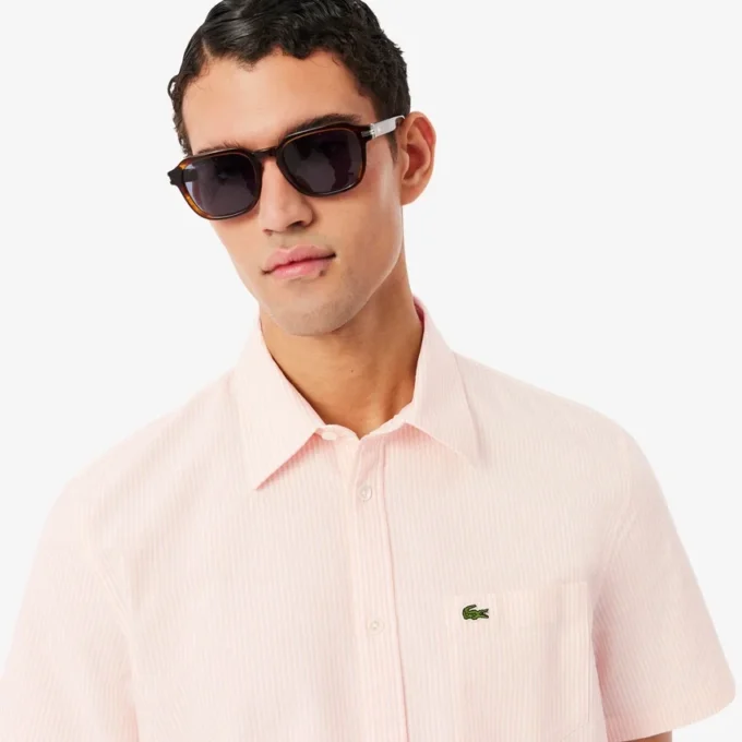 Erkek Regular Fit Kısa Kollu Oxford Gömlek