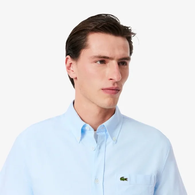 Erkek Regular Fit Kısa Kollu Oxford Gömlek