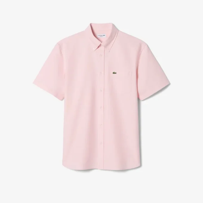 Erkek Regular Fit Kısa Kollu Oxford Gömlek