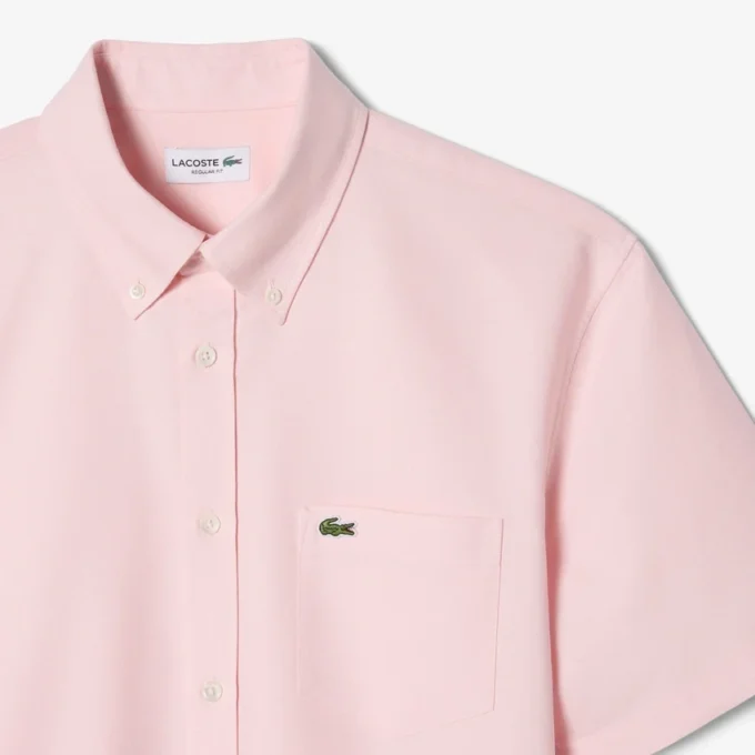 Erkek Regular Fit Kısa Kollu Oxford Gömlek