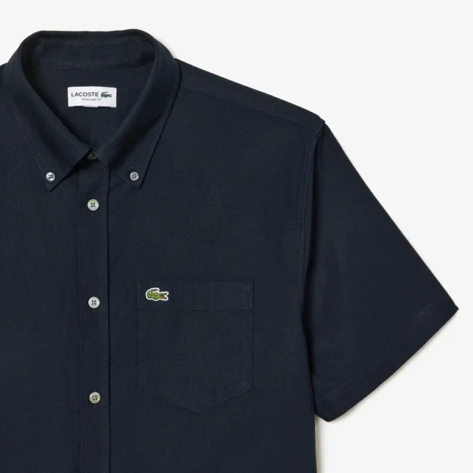 Erkek Regular Fit Kısa Kollu Oxford Gömlek