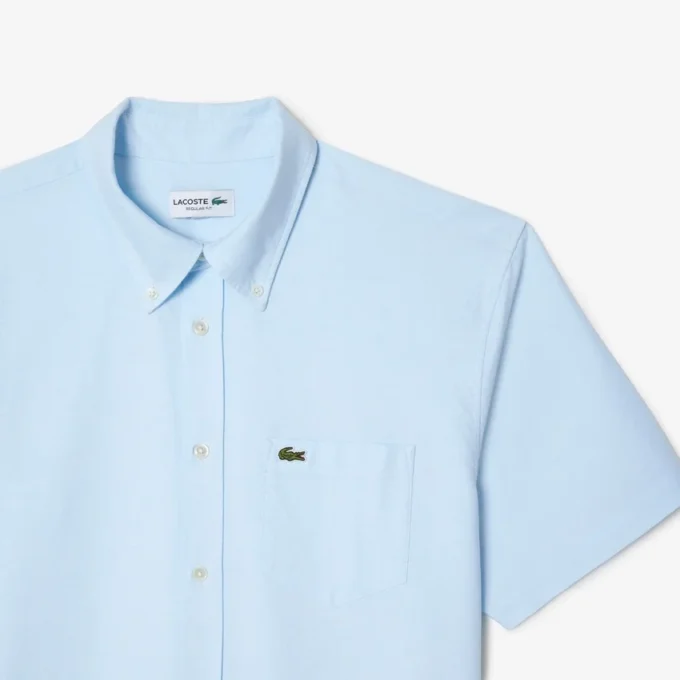 Erkek Regular Fit Kısa Kollu Oxford Gömlek