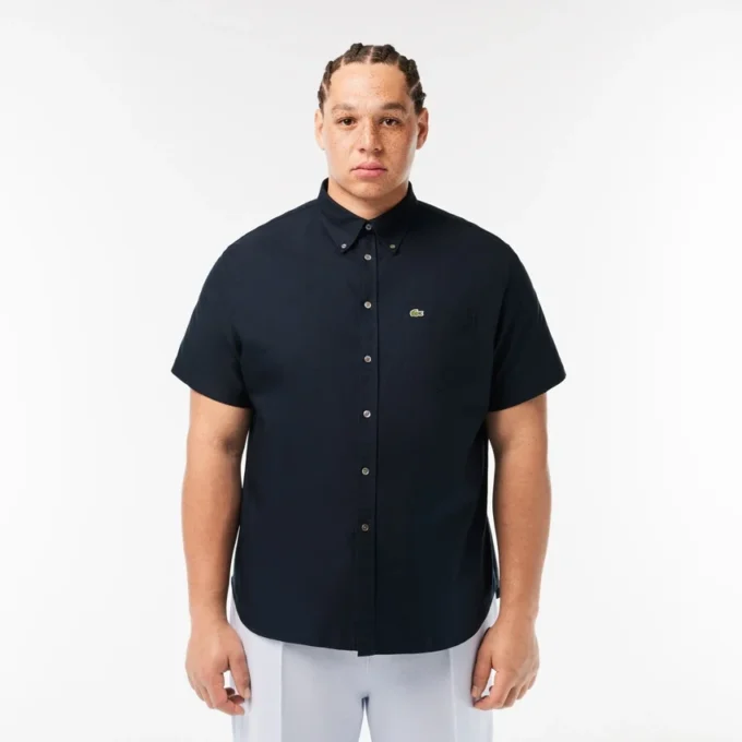 Erkek Regular Fit Kısa Kollu Oxford Gömlek