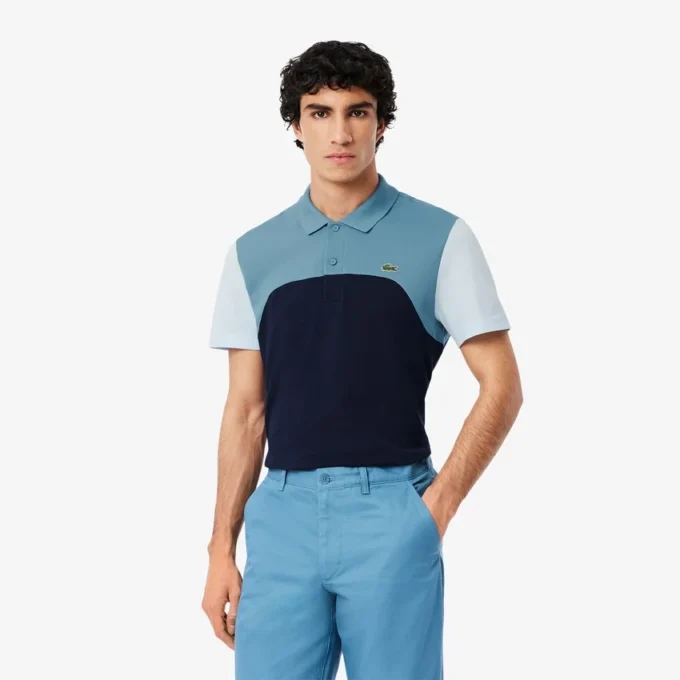 Erkek Regular Fit L.12.12 Renk Bloklu Polo Tişört