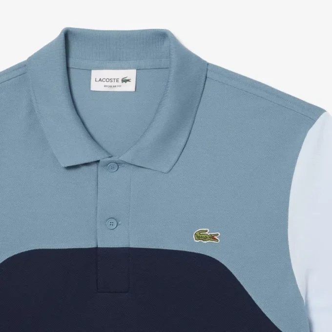 Erkek Regular Fit L.12.12 Renk Bloklu Polo Tişört