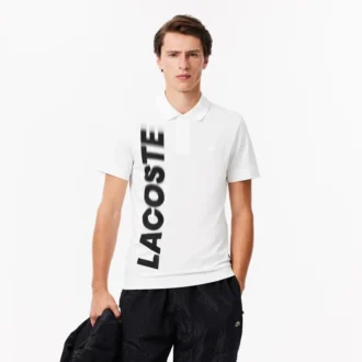 Erkek Regular Fit Lacoste Movement Baskılı Polo Tişört