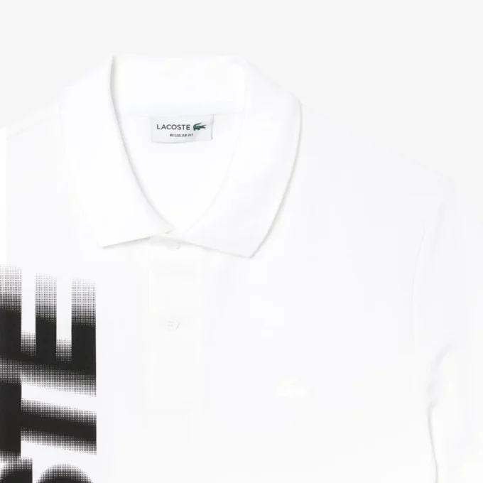 Erkek Regular Fit Lacoste Movement Baskılı Polo Tişört
