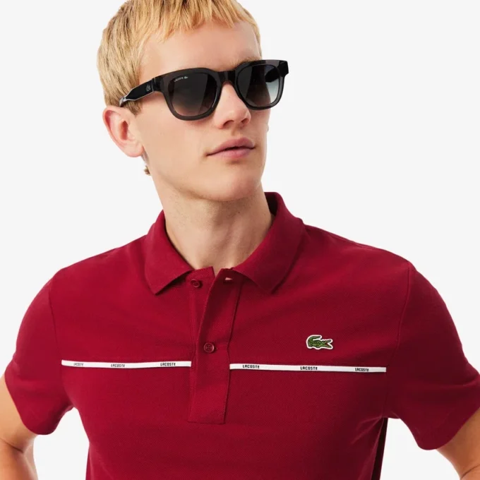 Erkek Regular Fit Logo Trim L.12.12 Polo Tişört