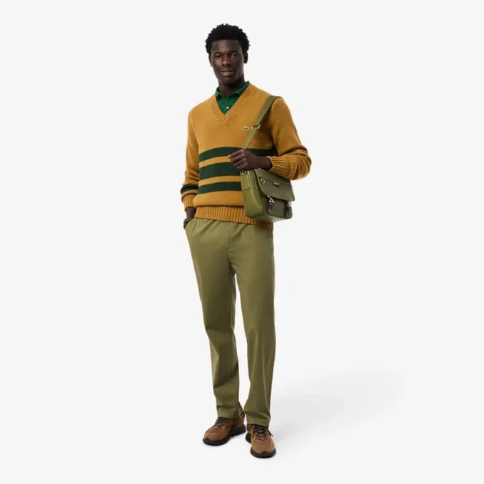 Erkek Regular Fit Pamuklu Chino Pantolon