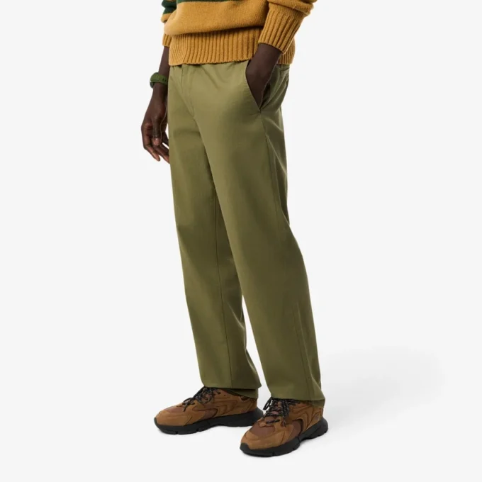 Erkek Regular Fit Pamuklu Chino Pantolon