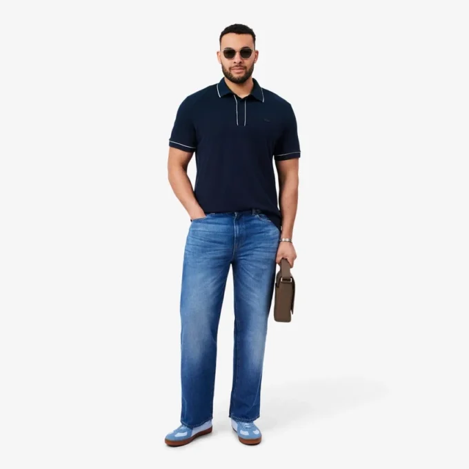 Erkek Regular Fit Paris Streç Piqua Polo Tişört