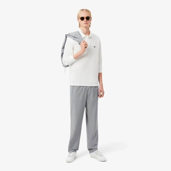 Erkek Regular Fit Yün Flanel Chino Pantolon