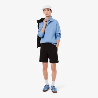 Erkek Ribana Pamuklu Polo Tişört Yakalı Sweatshirt