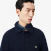 Erkek Ribana Pamuklu Polo Tişört Yakalı Sweatshirt