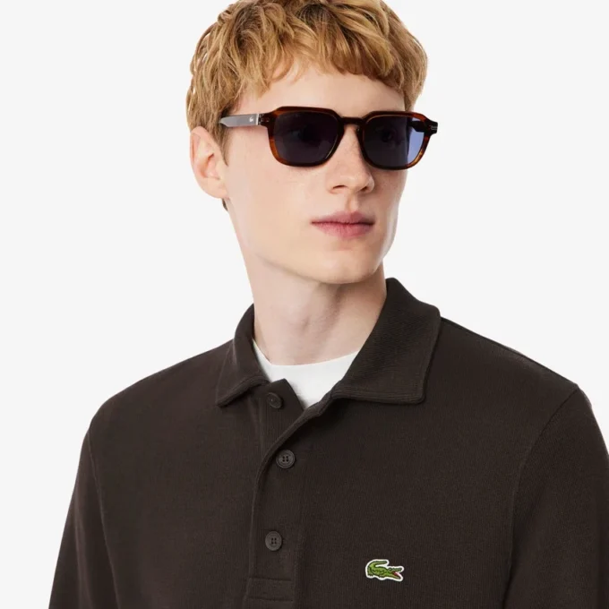 Erkek Ribana Pamuklu Polo Tişört Yakalı Sweatshirt