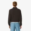 Erkek Ribana Pamuklu Polo Tişört Yakalı Sweatshirt