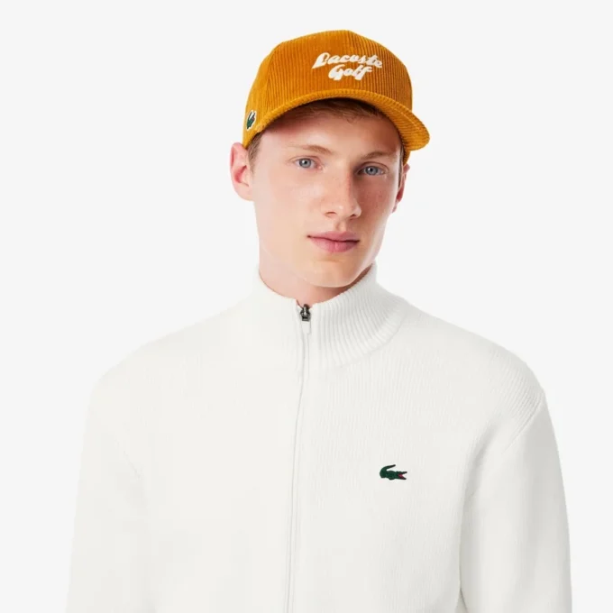 Erkek Ribana Örgü Fermuarlı Golf Kazak