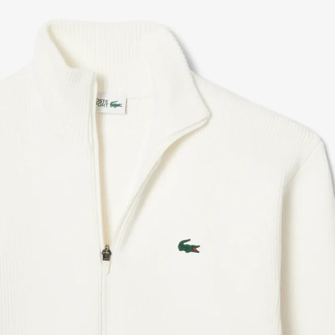 Erkek Ribana Örgü Fermuarlı Golf Kazak