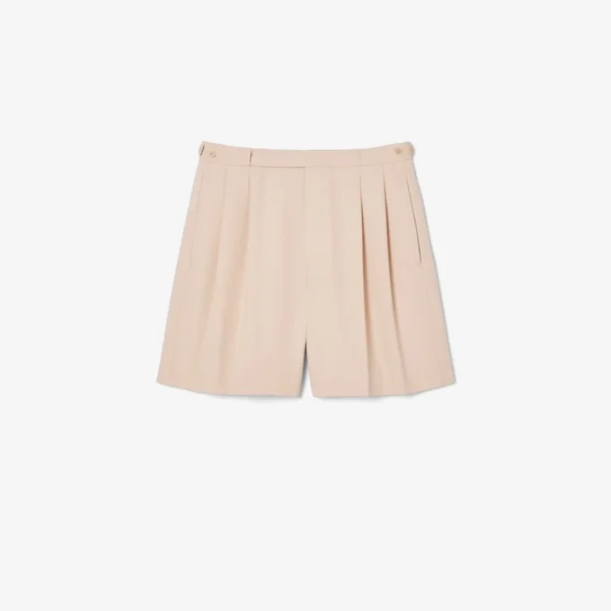 Erkek Runway Dar Kesim Yün Şort