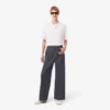 Erkek Runway Geniş Paça Selvedge Kot