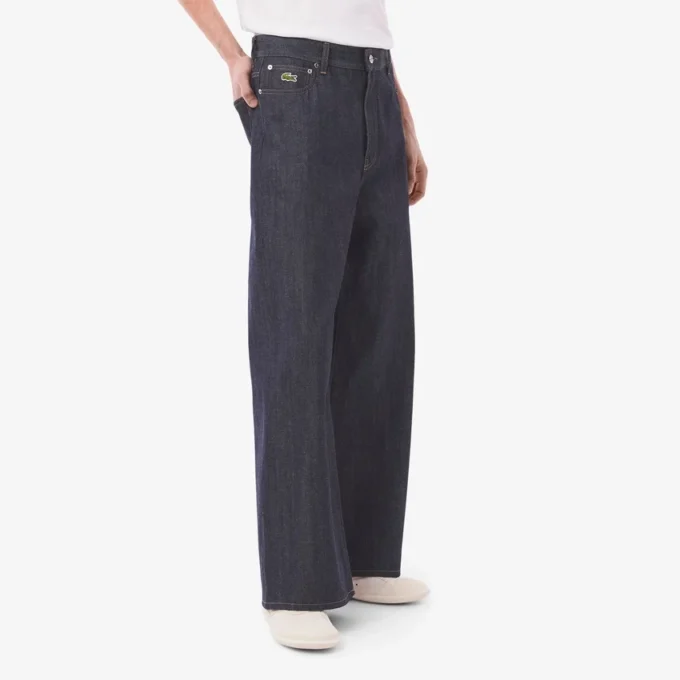 Erkek Runway Geniş Paça Selvedge Kot