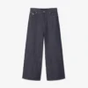 Erkek Runway Geniş Paça Selvedge Kot
