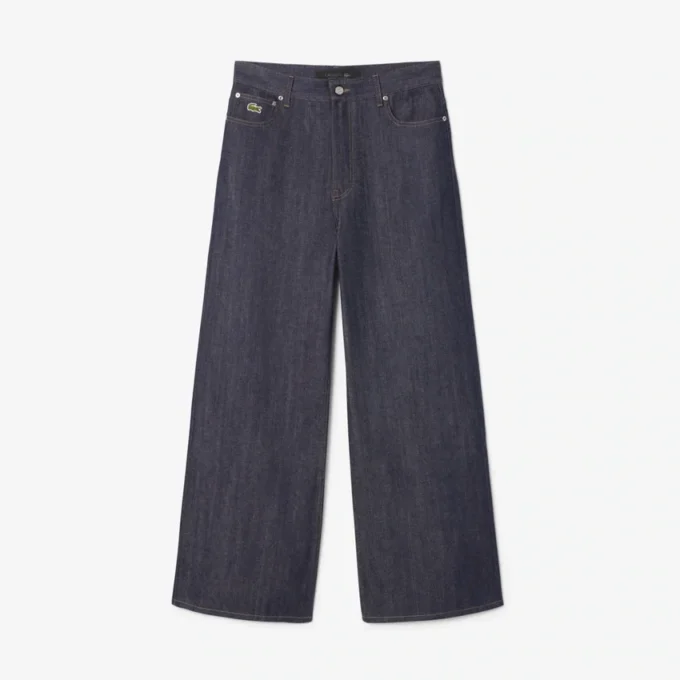 Erkek Runway Geniş Paça Selvedge Kot