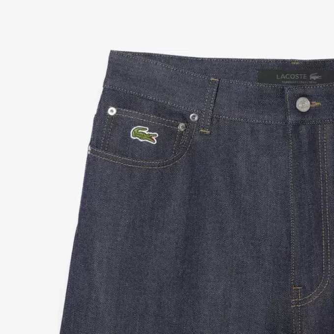 Erkek Runway Geniş Paça Selvedge Kot
