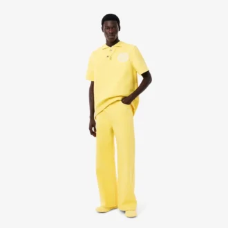 Erkek Runway Oversized Denim Polo Tişört