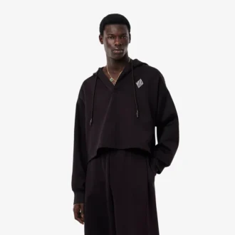Erkek Runway Oversized Kapüşonlu Sweatshirt