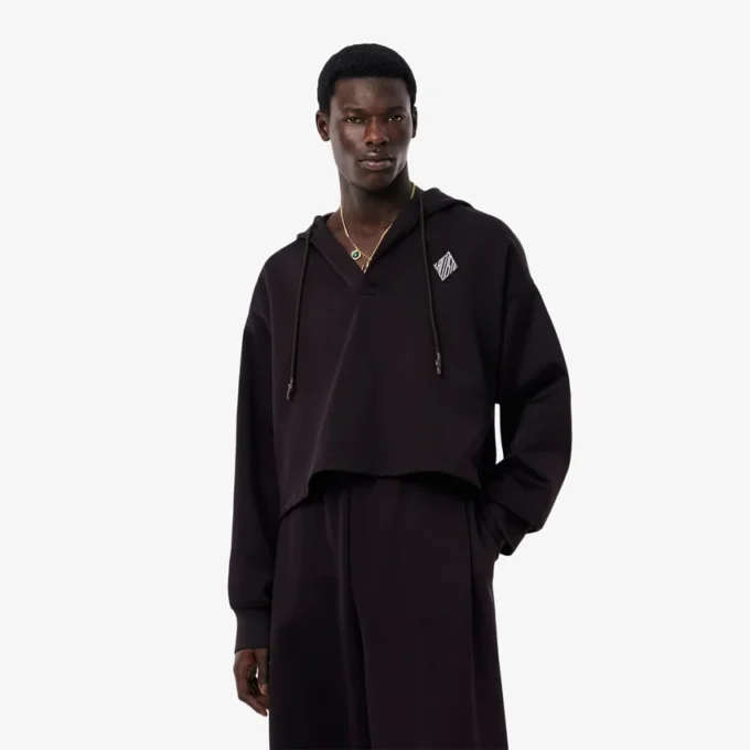 Erkek Runway Oversized Kapüşonlu Sweatshirt