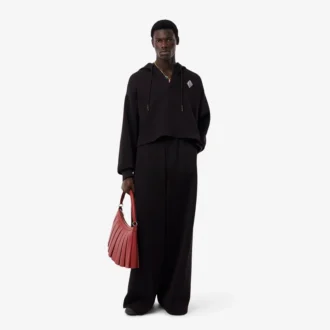 Erkek Runway Oversized Kapüşonlu Sweatshirt