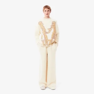 Erkek Runway Oversized Örgü Eşofman Altı