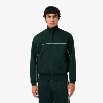 Erkek Saten Efektli Fermuarlı Polar Sweatshirt