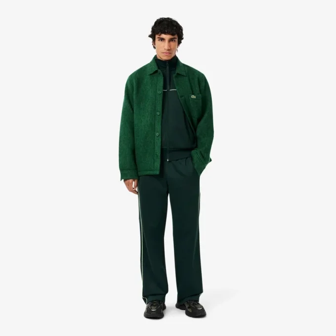 Erkek Saten Efektli Fermuarlı Polar Sweatshirt