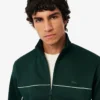 Erkek Saten Efektli Fermuarlı Polar Sweatshirt