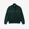 Erkek Saten Efektli Fermuarlı Polar Sweatshirt