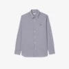 Erkek Slim Fit Çizgili Streç Düğmeli Gömlek