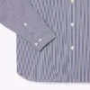 Erkek Slim Fit Çizgili Streç Düğmeli Gömlek