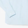 Erkek Slim Fit Çizgili Streç Düğmeli Gömlek