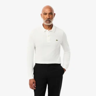 Erkek Slim Fit L.12.12 Uzun Kollu Polo Tişört