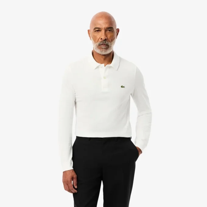 Erkek Slim Fit L.12.12 Uzun Kollu Polo Tişört
