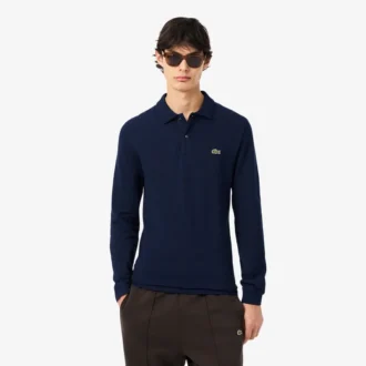 Erkek Slim Fit L.12.12 Uzun Kollu Polo Tişört