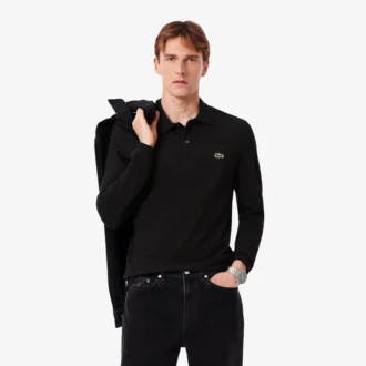 Erkek Slim Fit L.12.12 Uzun Kollu Polo Tişört