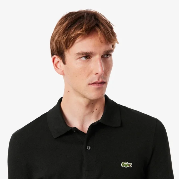 Erkek Slim Fit L.12.12 Uzun Kollu Polo Tişört