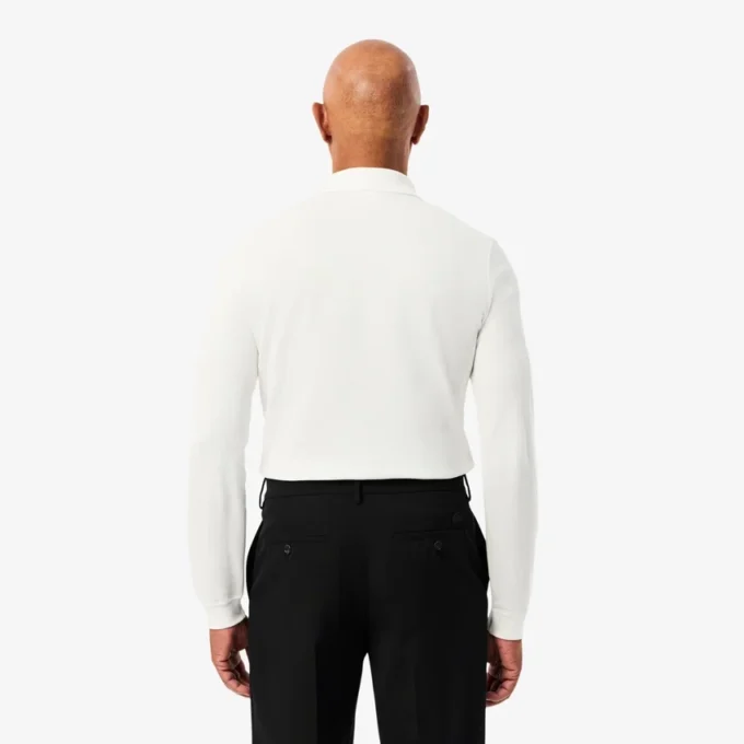 Erkek Slim Fit L.12.12 Uzun Kollu Polo Tişört
