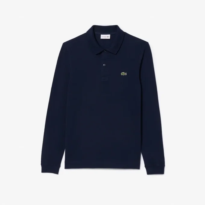 Erkek Slim Fit L.12.12 Uzun Kollu Polo Tişört