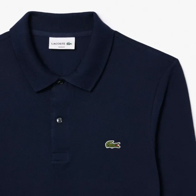 Erkek Slim Fit L.12.12 Uzun Kollu Polo Tişört