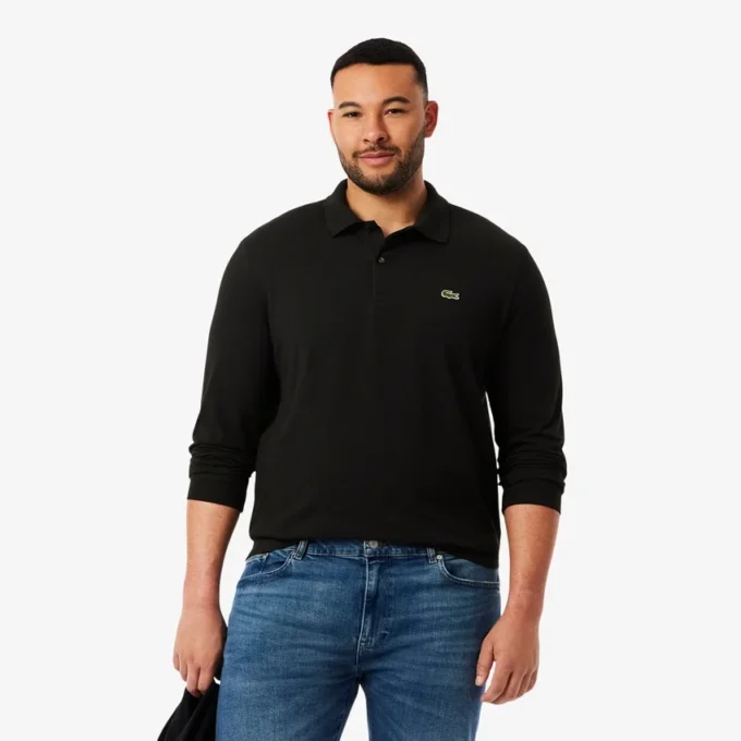 Erkek Slim Fit L.12.12 Uzun Kollu Polo Tişört